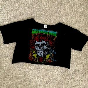 UO cropped grateful dead top